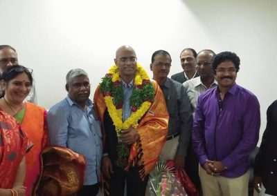 Felicitation to Dr.Gokhale - Inter classmates from JKC College @ Guntur