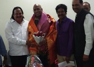 Felicitation to Dr.Gokhale - Inter classmates from JKC College @ Guntur