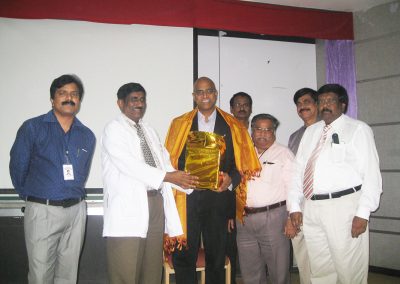 Dr Gokhale delivers a guest lecture at Narayana Medical College, Nellore