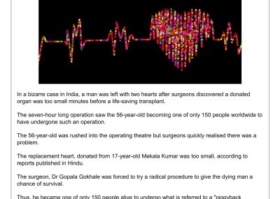 National Coverage on Piggyback Heart Transplant Surgery by Dr Gokhale and Team