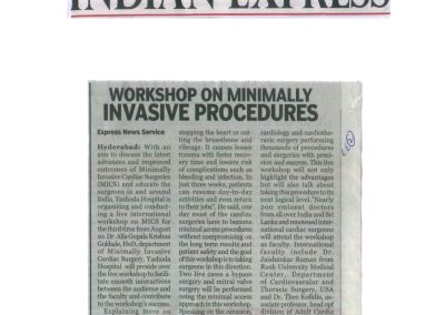 Workshop on minimally invasive cardiac surgery - English news media coverage