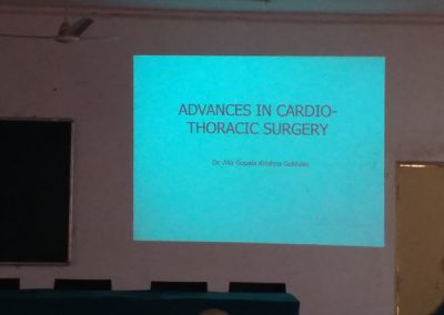 Dr Gokhale gave Guest lecture on Advances in Cardiothoracic Surgery