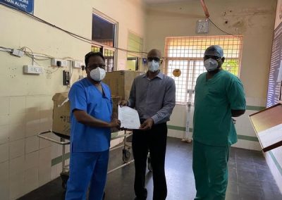 Dr Gokhale Timely Medical Equipment Donation to Gandhi Hospital