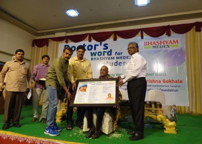 Dr. Gokhale Felicitated by Bhashyam Educational Group