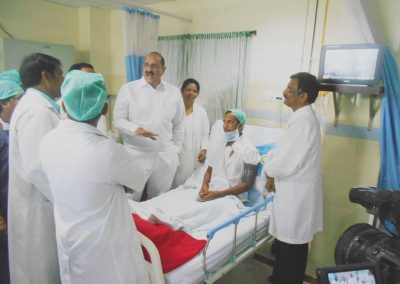 Andhra Pradesh Health Minister Sri Kamineni Srinivas @ Guntur GGH