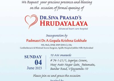 Dr Gokhale inaugurated newly established Dr. Sivaprasad Hrudayalaya Hospital