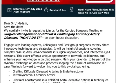 Dr. Gokhale Attended Meeting on Cardiac Surgeons